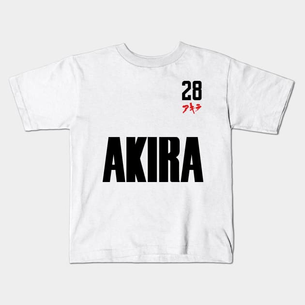 Akira Kanji 28 Kids T-Shirt by Lucile